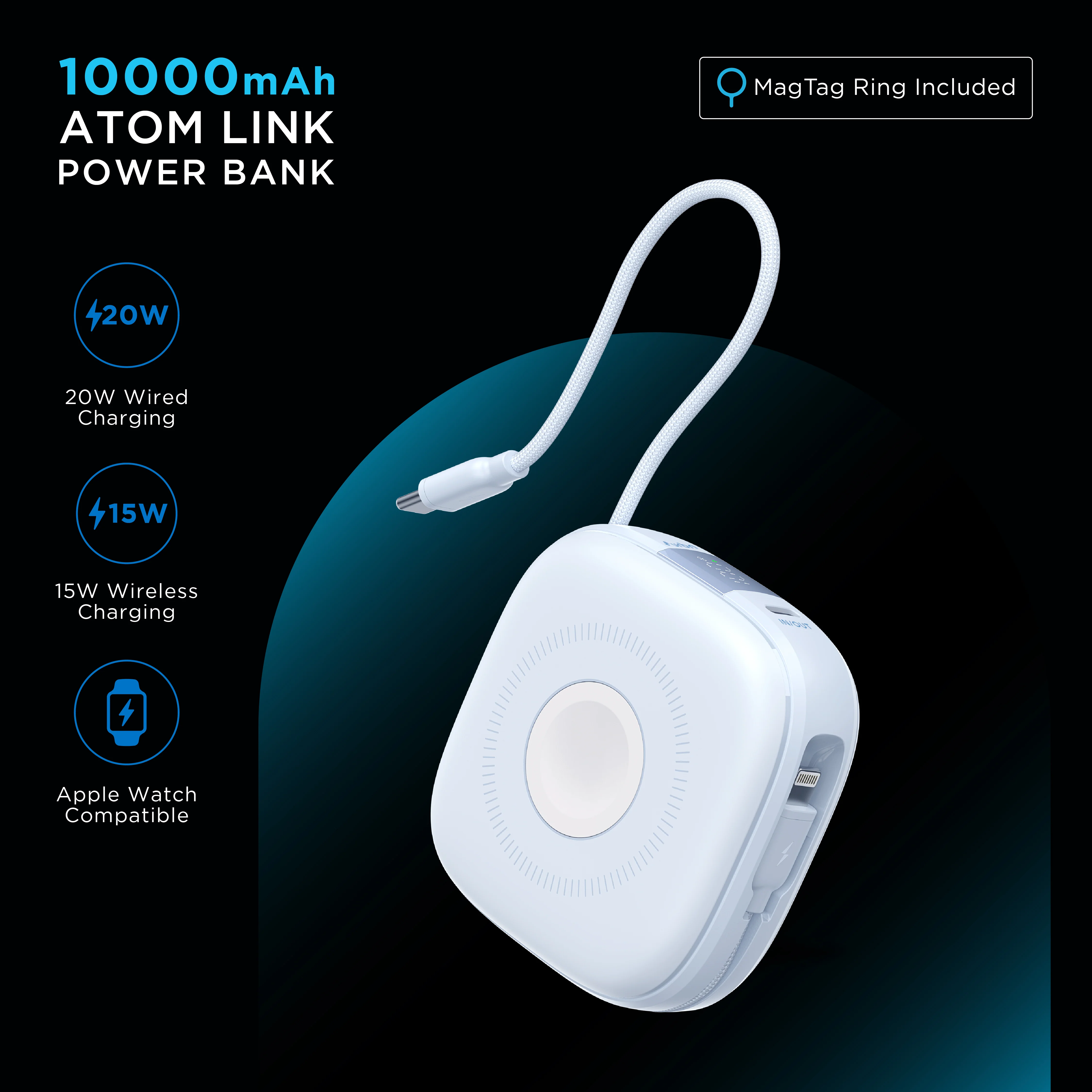 10,000 mAh Atom Link Power Bank - Image 16