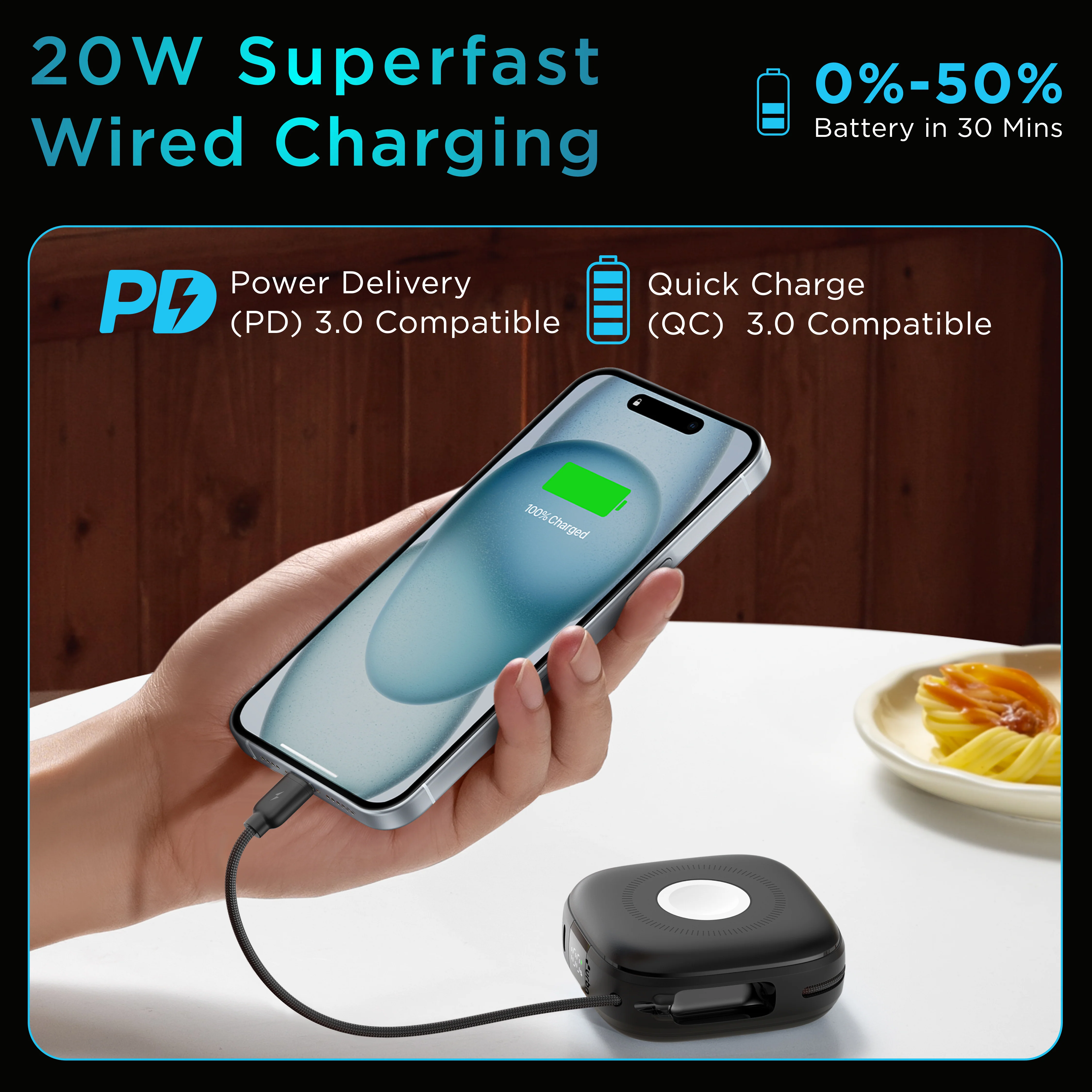 10,000 mAh Atom Link Power Bank - Image 3