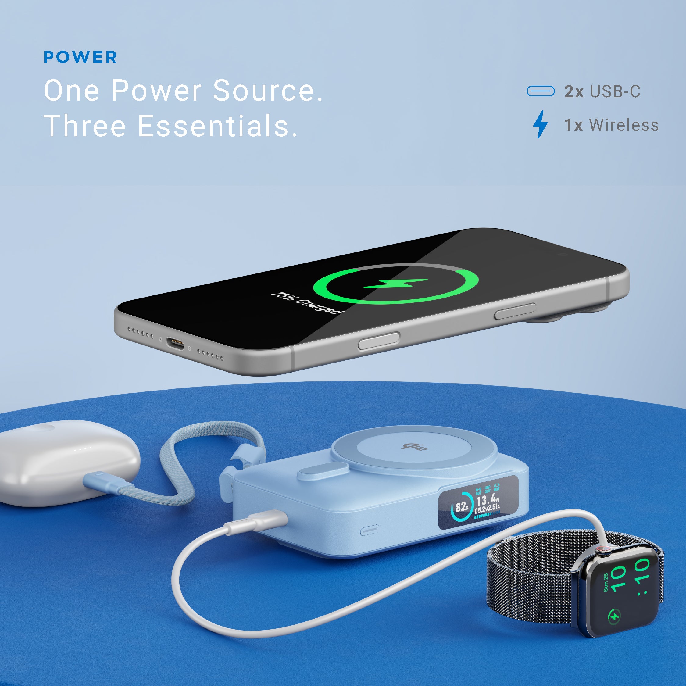 10,000mAh Flux Qi2 MagTag Power Bank - Image 14