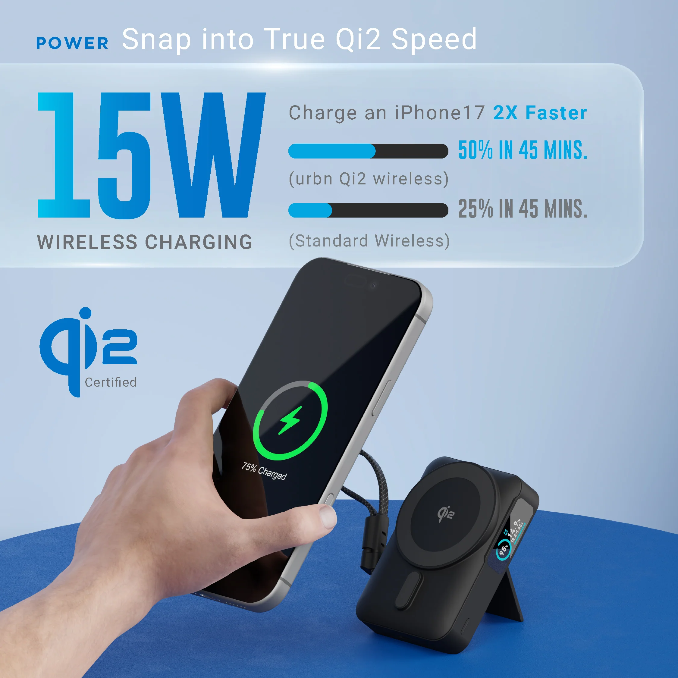 10,000mAh Flux Qi2 MagTag Power Bank - Image 3
