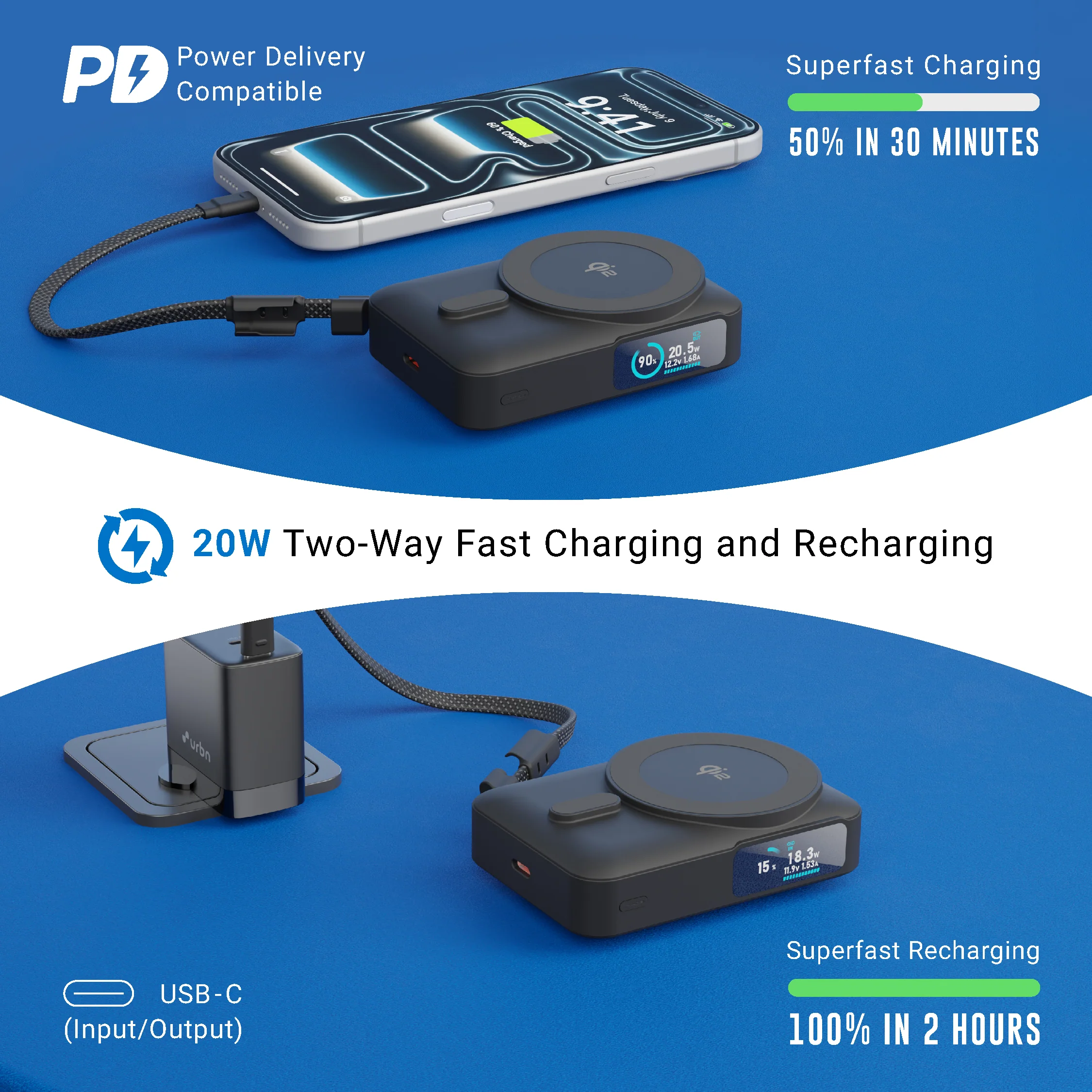 10,000mAh Flux Qi2 MagTag Power Bank - Image 5