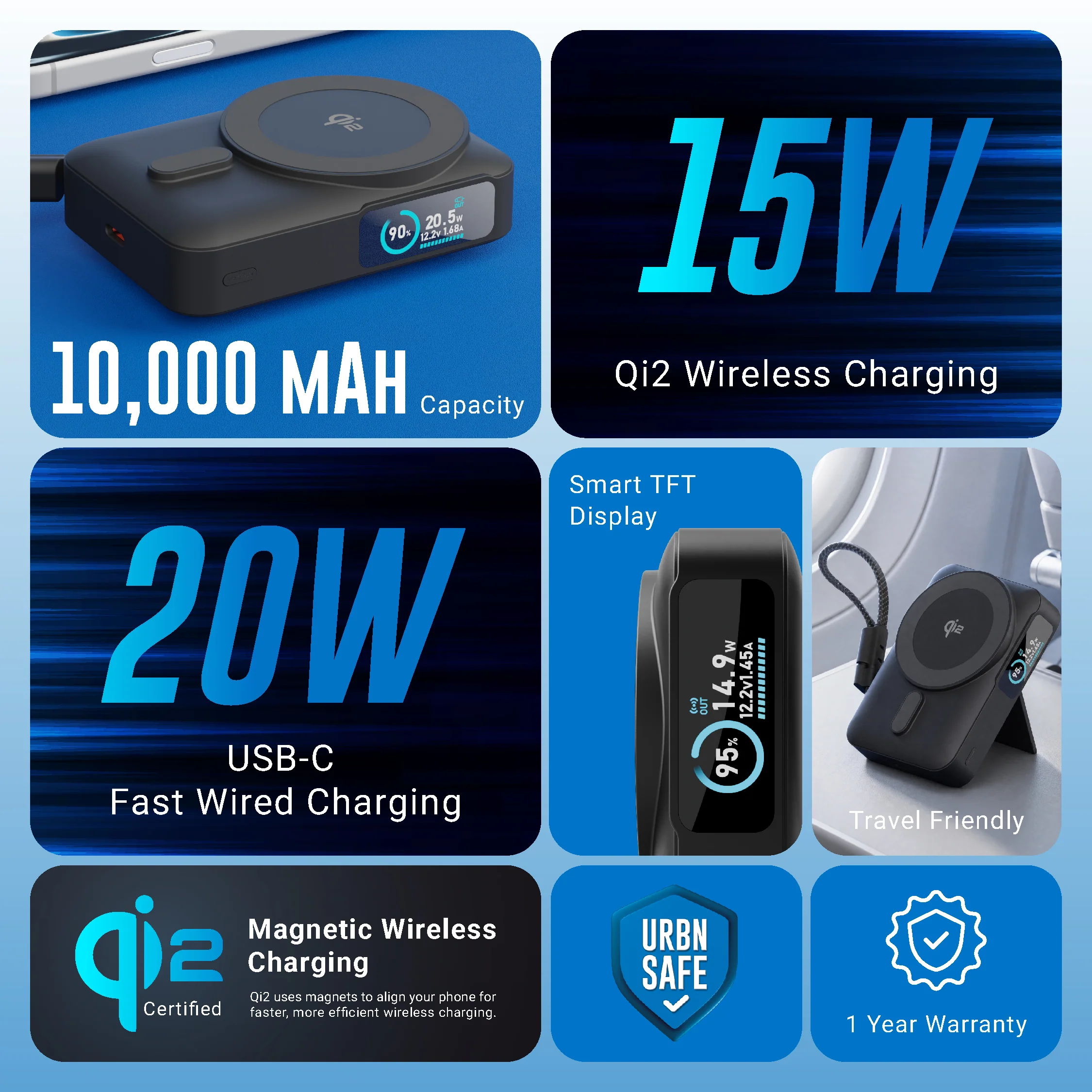 10,000mAh Flux Qi2 MagTag Power Bank - Image 9