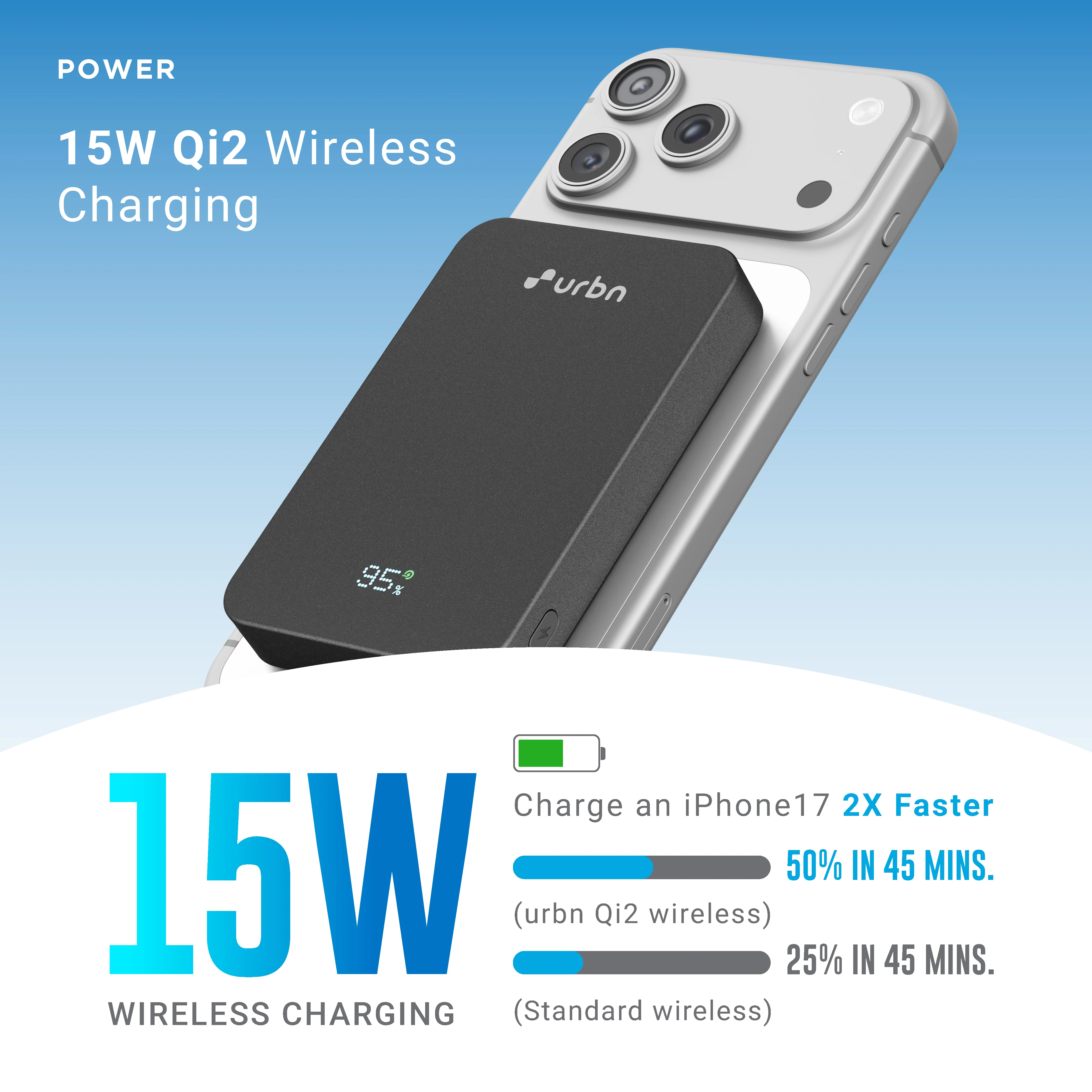 10,000mAh Slate Qi2 MagTag Power Bank - Image 3