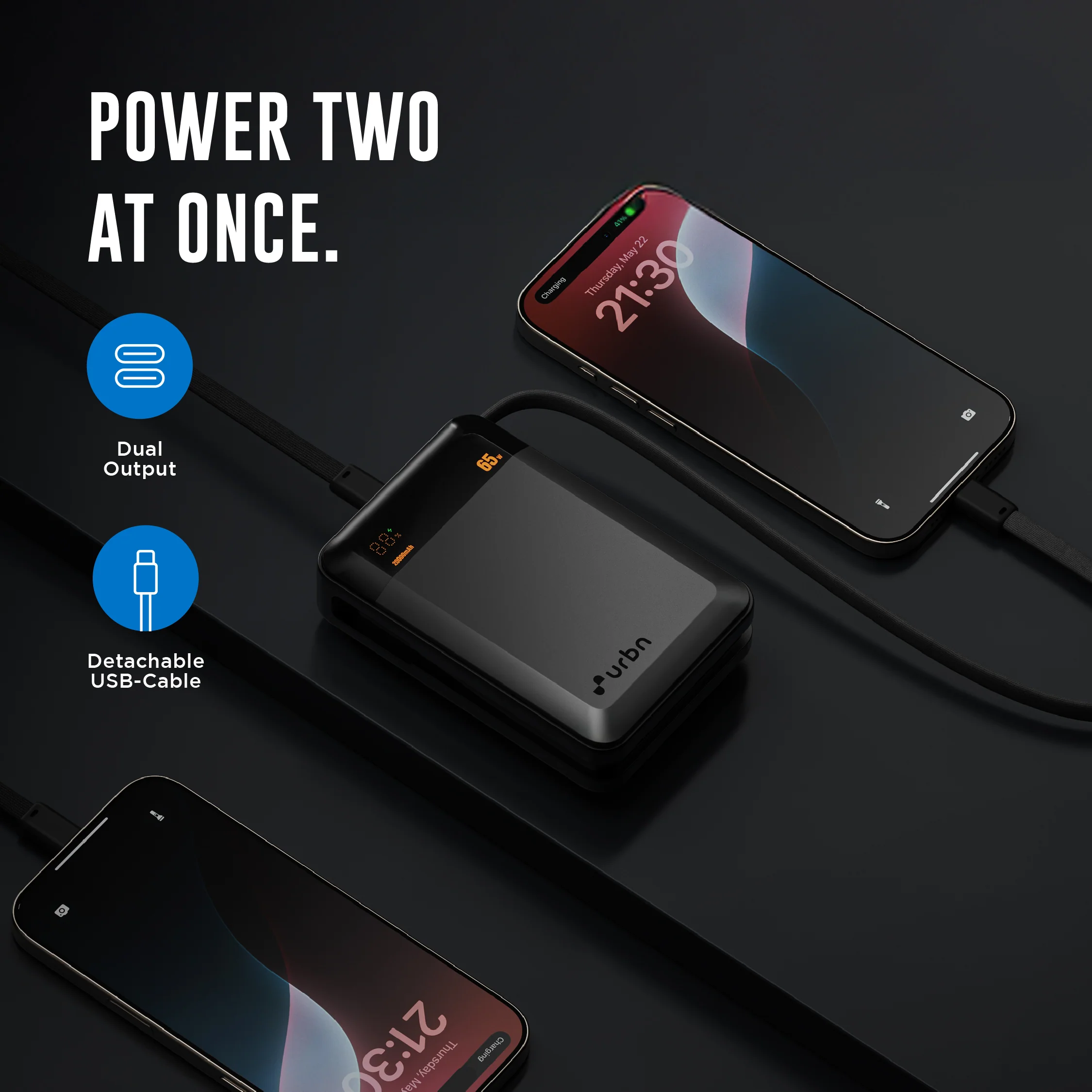 20,000 mAh Ultra Volt 65W Power Bank - Image 4