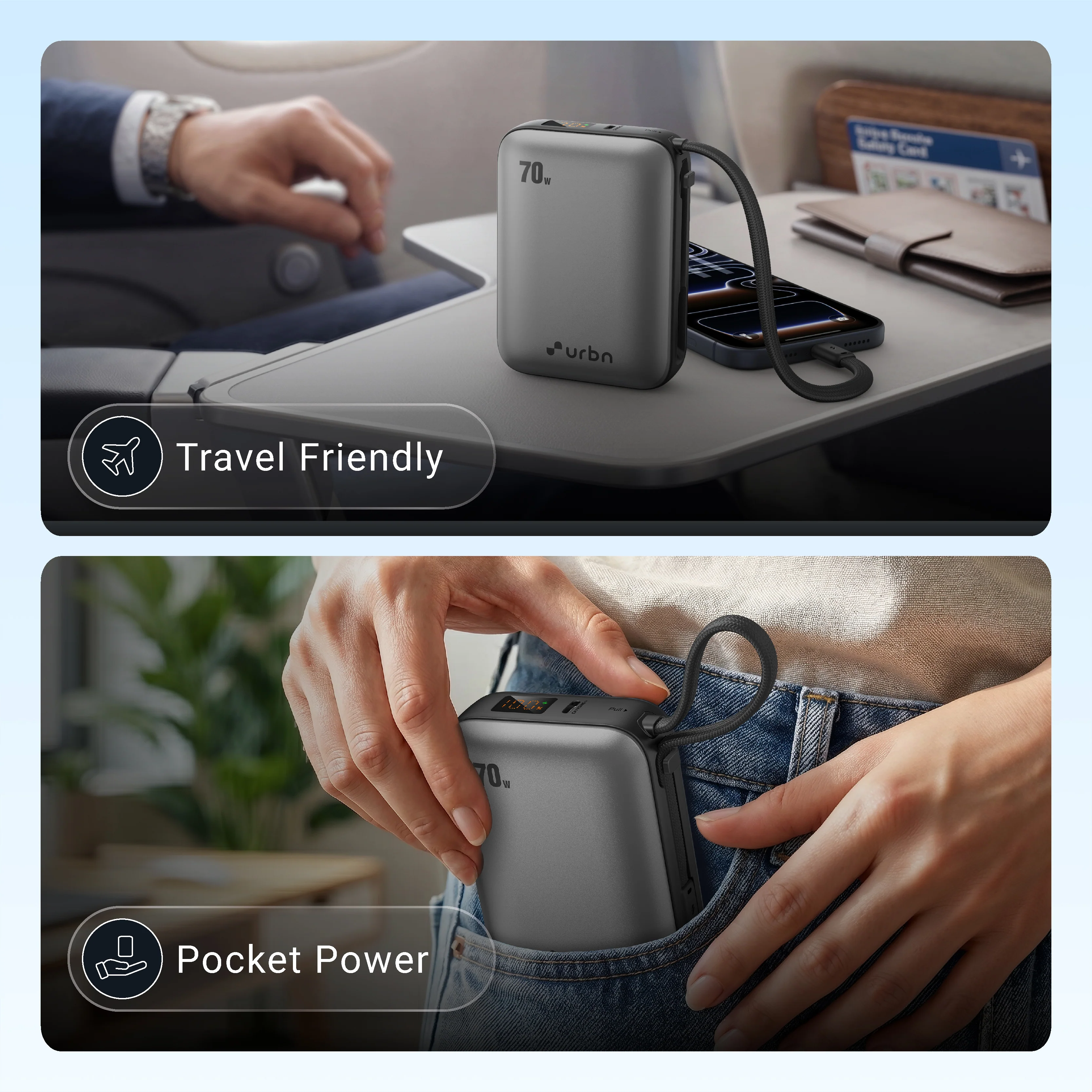 20,000 mAh Nano Zap 70W Power Bank - Image 10