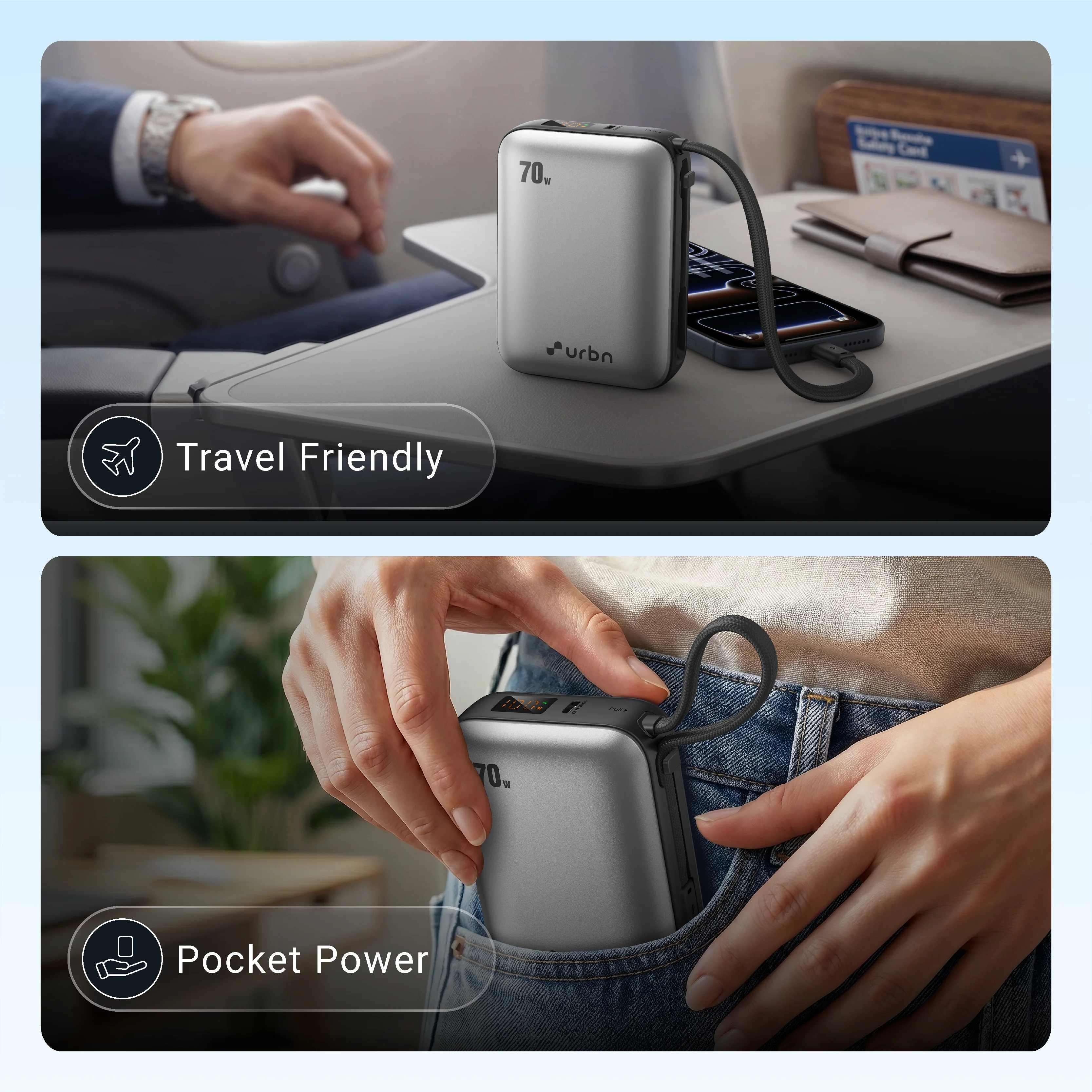 20,000 mAh Nano Zap 70W Power Bank - Image 22