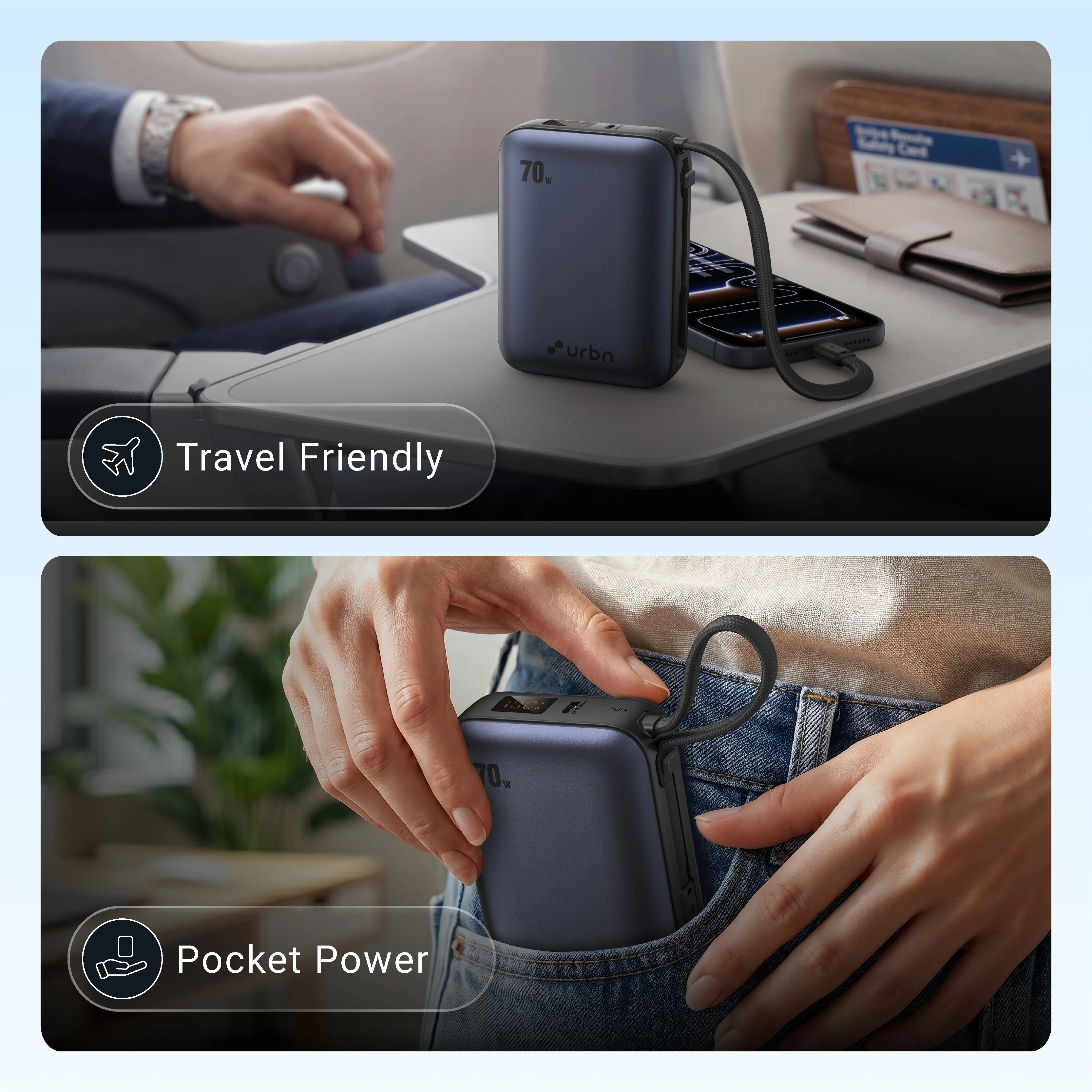 20,000 mAh Nano Zap 70W Power Bank - Image 34