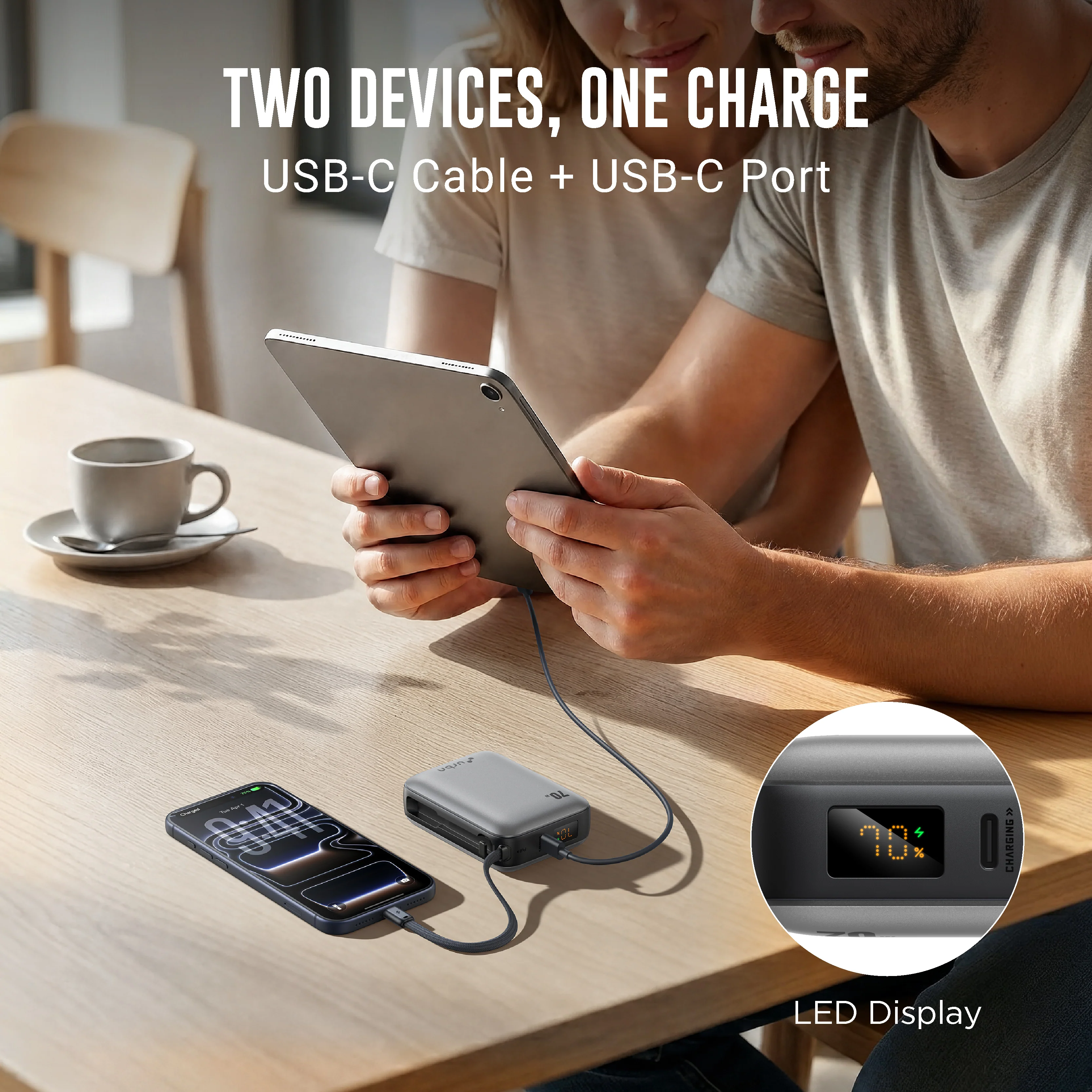 20,000 mAh Nano Zap 70W Power Bank - Image 8